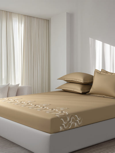 REEF-MUSTARD  KING BED SHEET SET