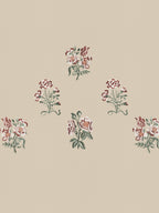 HOLLYHOCK-WHITE SAND KING BED SHEET SET