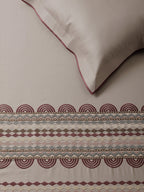 AZTEC-TAUPE KING BED SHEET SET