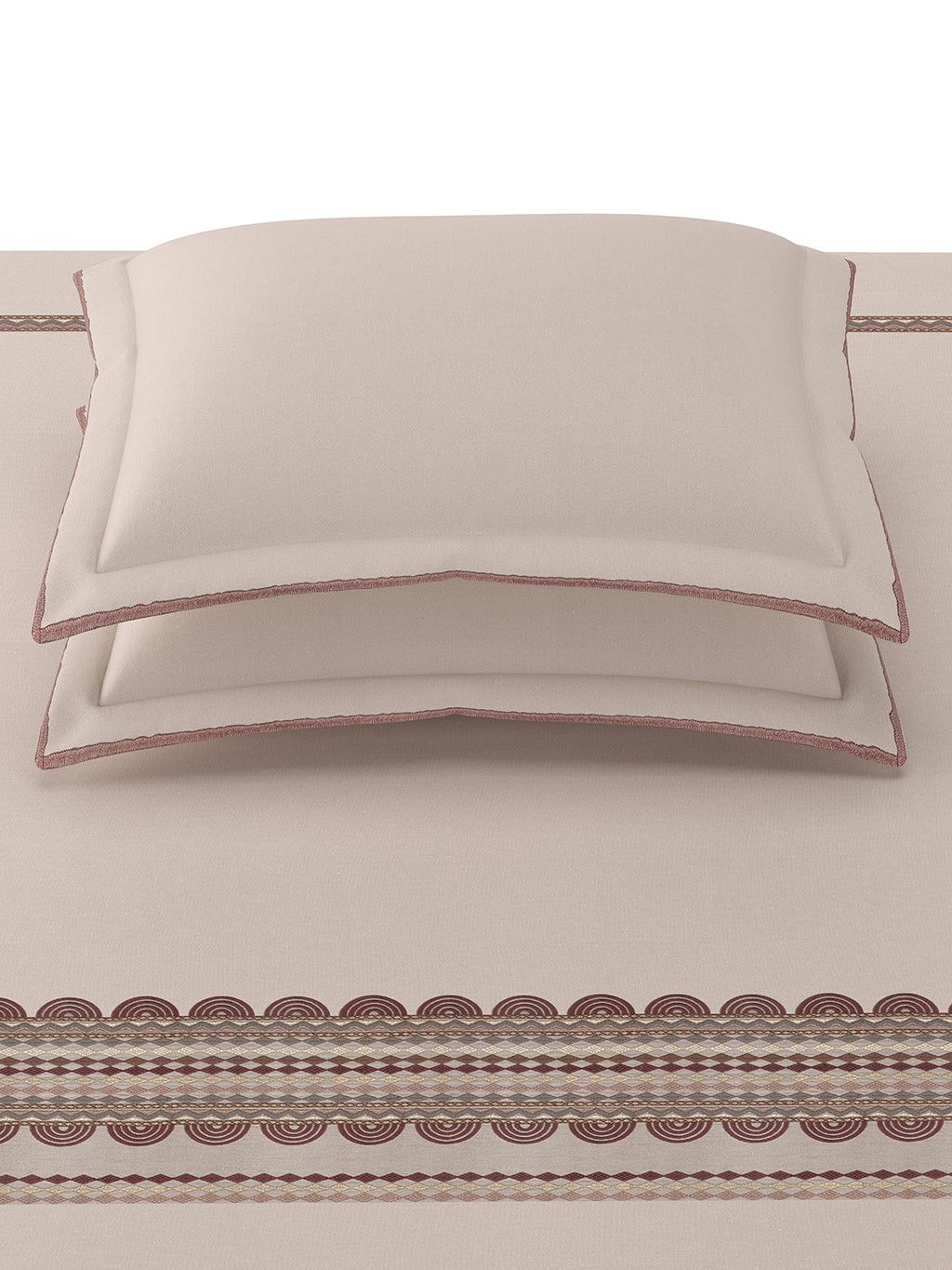 AZTEC-TAUPE KING BED SHEET SET