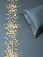 FLORAL TRAIL-AZURE KING BED SHEET SET