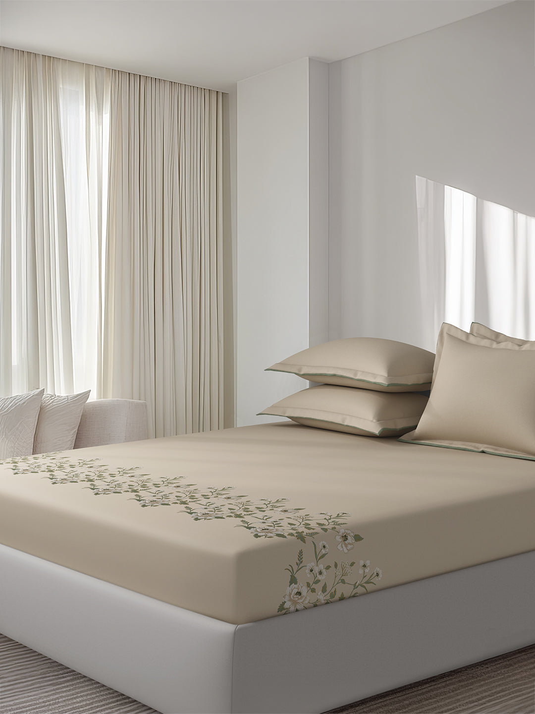 VERBENA-NEW LINEN KING BED SHEET SET