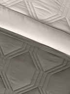 HONEYCOMB-STONE - CINDER REVERSIBLE DOUBLE COMFORTER