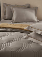 HONEYCOMB-SOUTHERN VINE -  MUSTARD REVERSIBLE DOUBLE COMFORTER