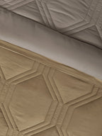 HONEYCOMB-SOUTHERN VINE -  MUSTARD REVERSIBLE DOUBLE COMFORTER