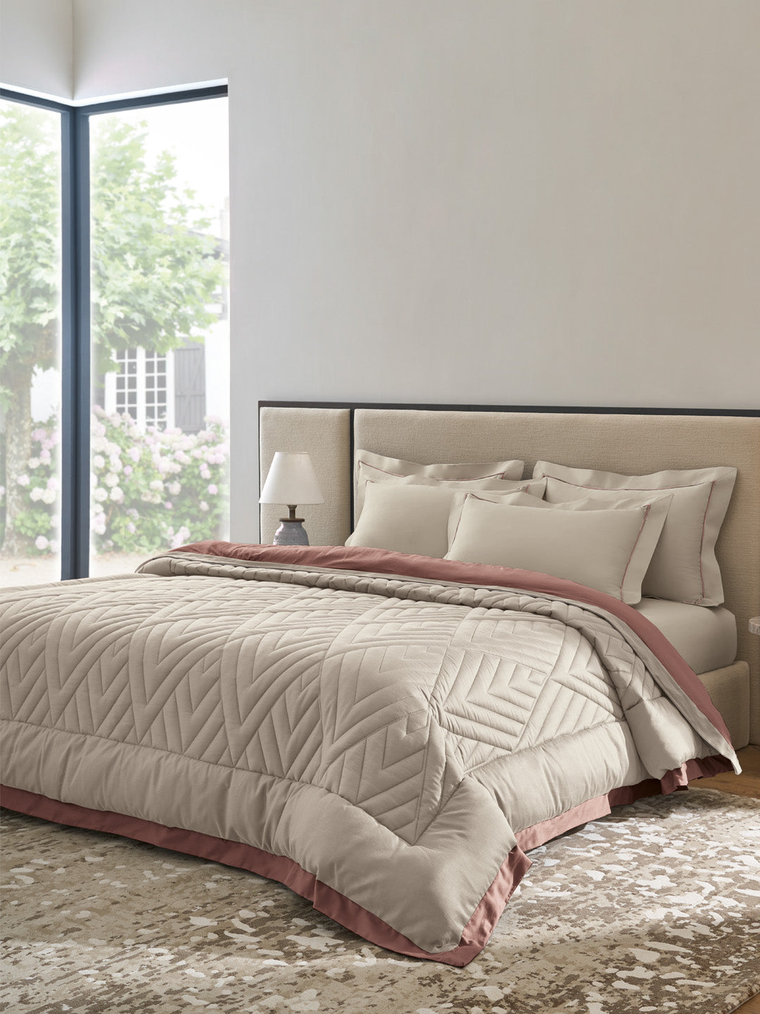 GARNET-LINEN - DUSKY REVERSIBLE DOUBLE COMFORTER