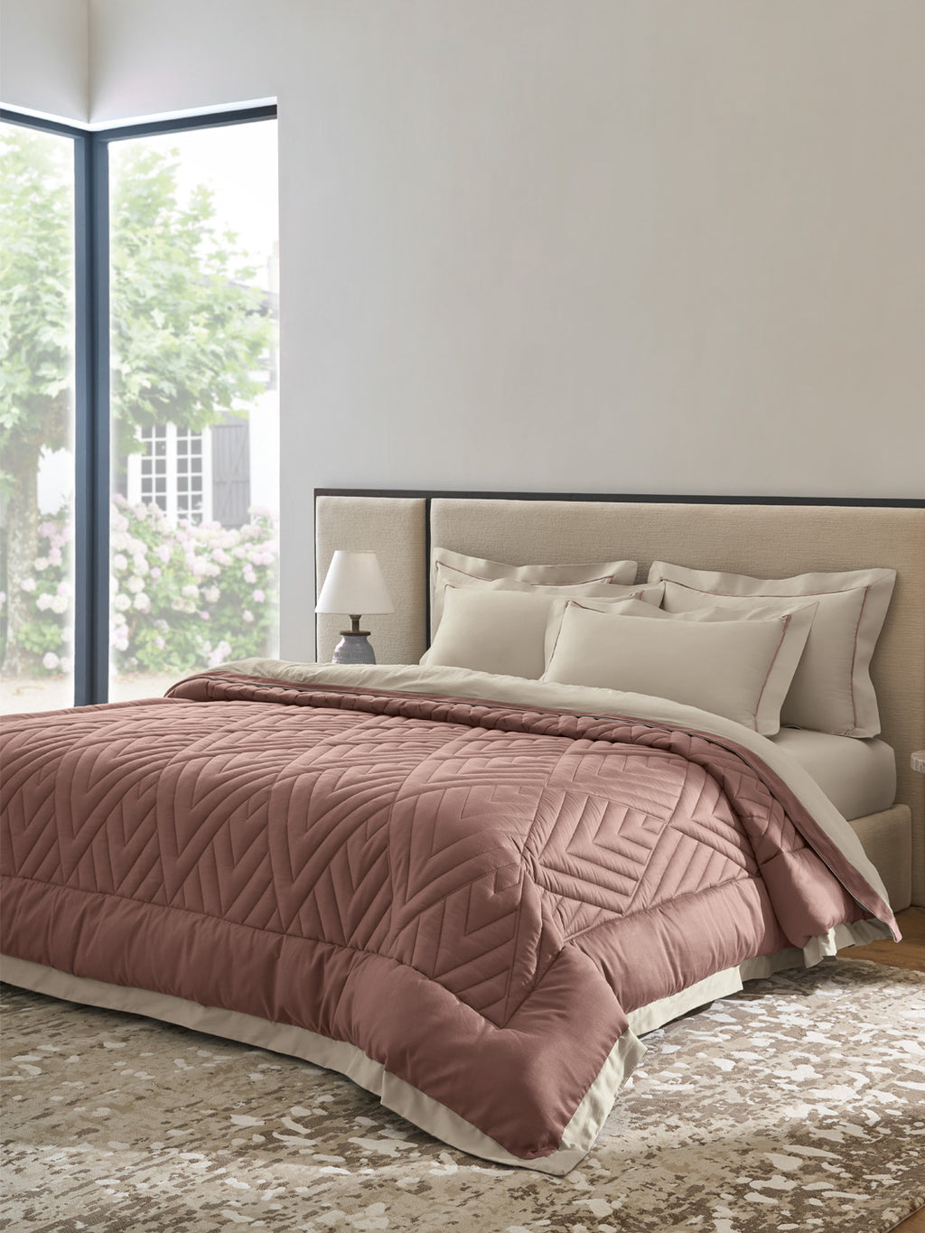GARNET-LINEN - DUSKY REVERSIBLE DOUBLE COMFORTER