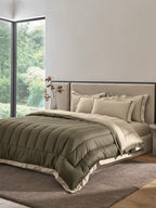 FURROW-TIMBER WOLF - SAND REVERSIBLE DOUBLE COMFORTER