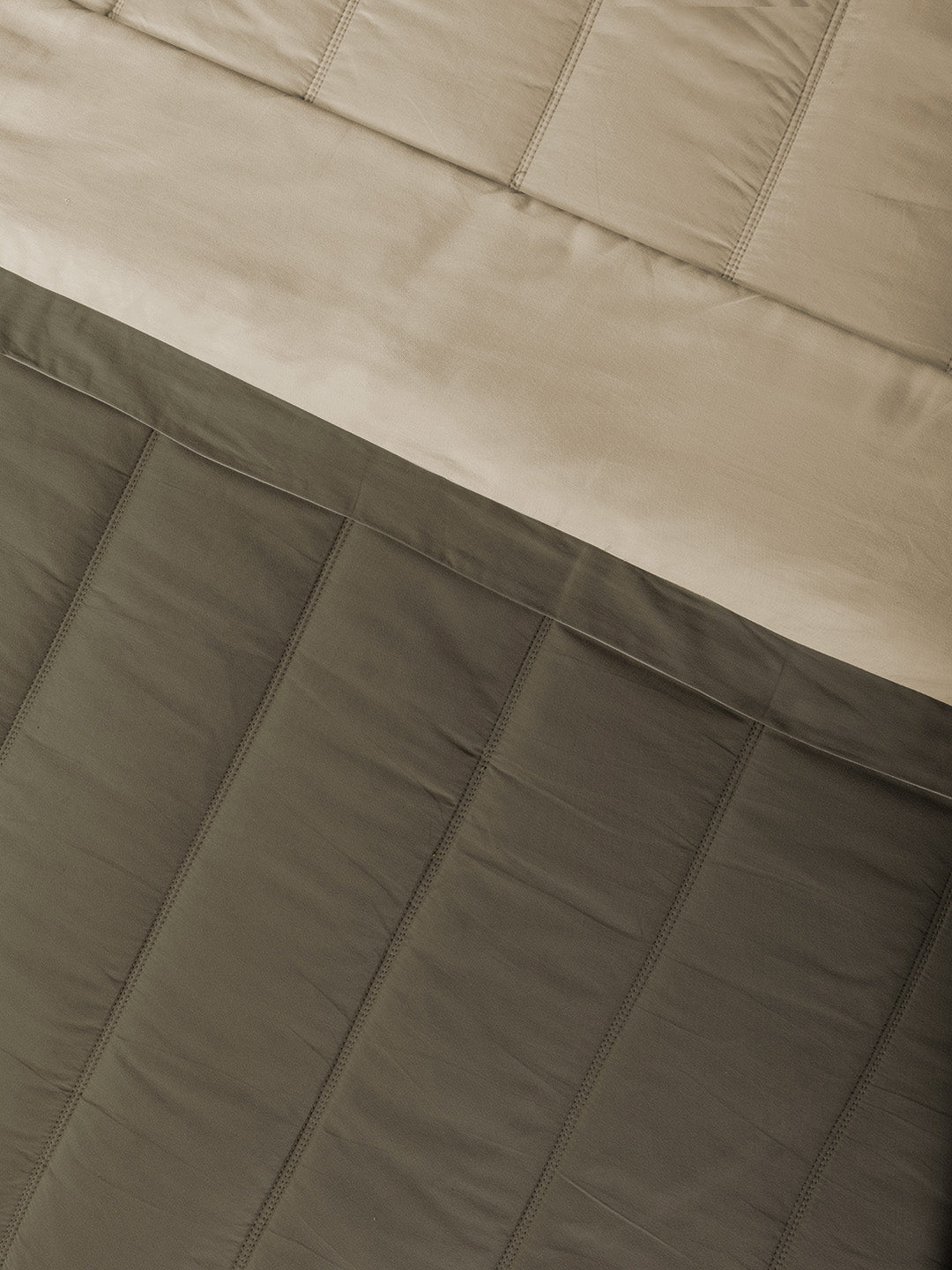 FURROW-TIMBER WOLF - SAND REVERSIBLE DOUBLE COMFORTER