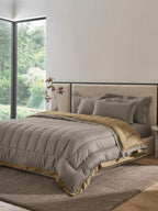 FURROW-SOUTHERN VINE -  MUSTARD REVERSIBLE DOUBLE COMFORTER