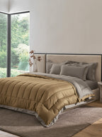 FURROW-SOUTHERN VINE -  MUSTARD REVERSIBLE DOUBLE COMFORTER