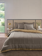 ALTROVE -SOUTHERN VINE -  MUSTARD REVERSIBLE SINGLE COMFORTER