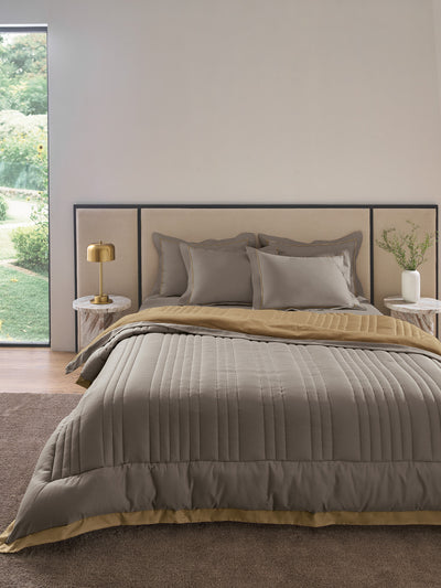 ALTROVE -SOUTHERN VINE -  MUSTARD REVERSIBLE SINGLE COMFORTER