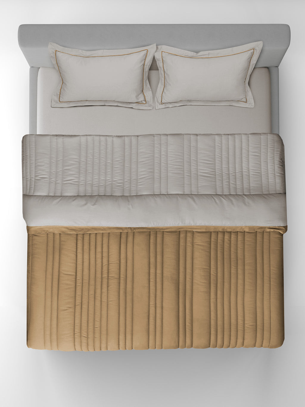 ALTROVE -SOUTHERN VINE -  MUSTARD REVERSIBLE SINGLE COMFORTER