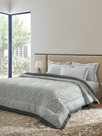 GARNET-GRIFFIN - SILVER REVERSIBLE SINGLE COMFORTER