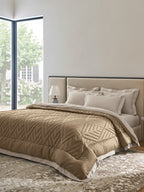 GARNET-PEBBLE - COFFEE REVERSIBLE SINGLE COMFORTER