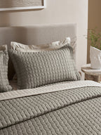 COBBLE-STONE AND CINDER DOUBLE QUILTED BED SPREAD