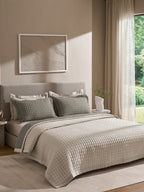 COBBLE-STONE AND CINDER DOUBLE QUILTED BED SPREAD