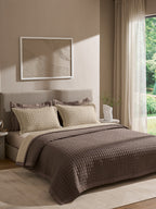 COBBLE-LINEN AND PINECONE DOUBLE QUILTED BED SPREAD