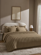 AVENUE-MOCHA DOUBLE QUILTED BED SPREAD