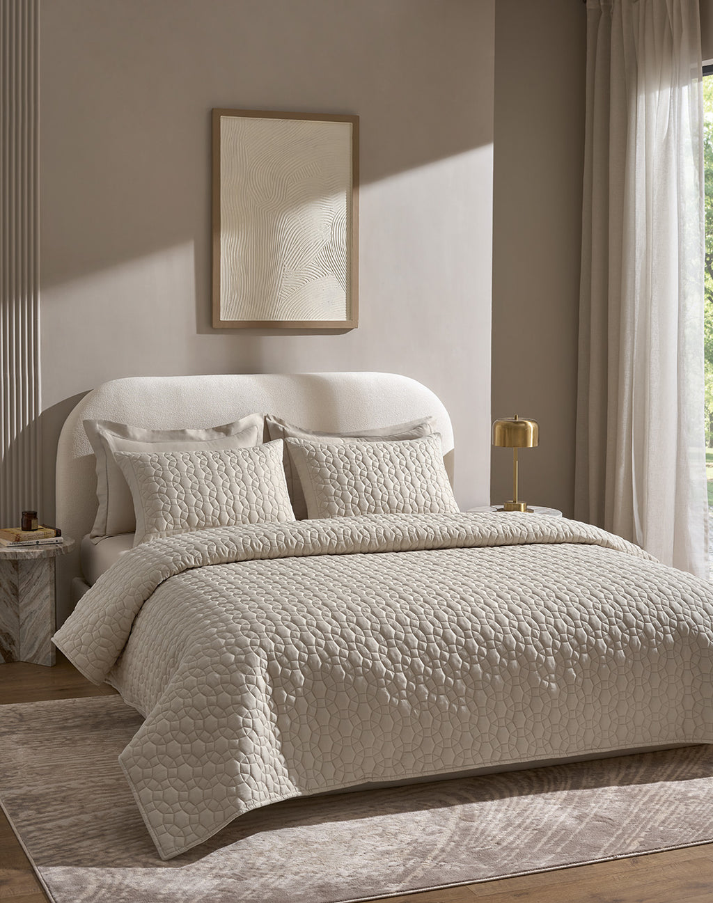 ORBIS-LINEN DOUBLE QUILTED BED SPREAD