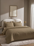 ORBIS-MOCHA DOUBLE QUILTED BED SPREAD