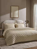 HIVE-WHITE SAND  DOUBLE QUILTED BED SPREAD