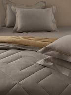 CALISSON-SOUTHERN VINE -  MUSTARD REVERSIBLE DOUBLE COMFORTER BEDDING SET