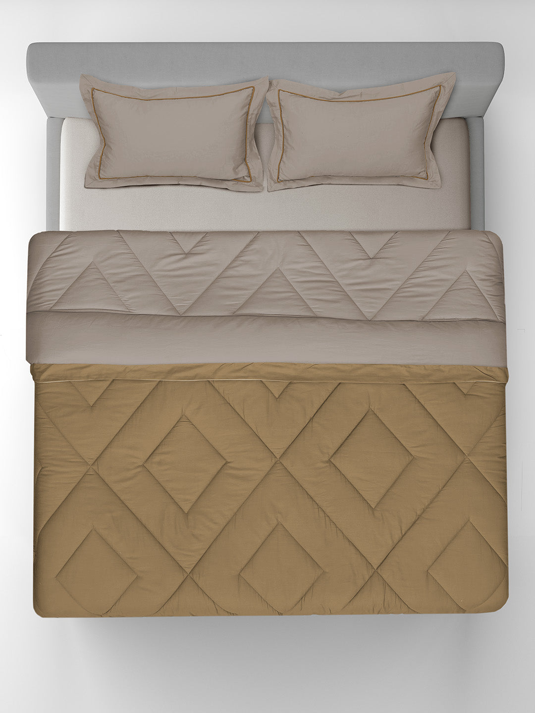 CALISSON-SOUTHERN VINE -  MUSTARD REVERSIBLE DOUBLE COMFORTER BEDDING SET
