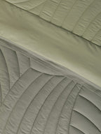 WAVE CREST-THYME  - DESERT SAGE REVERSIBLE DOUBLE COMFORTER BEDDING SET