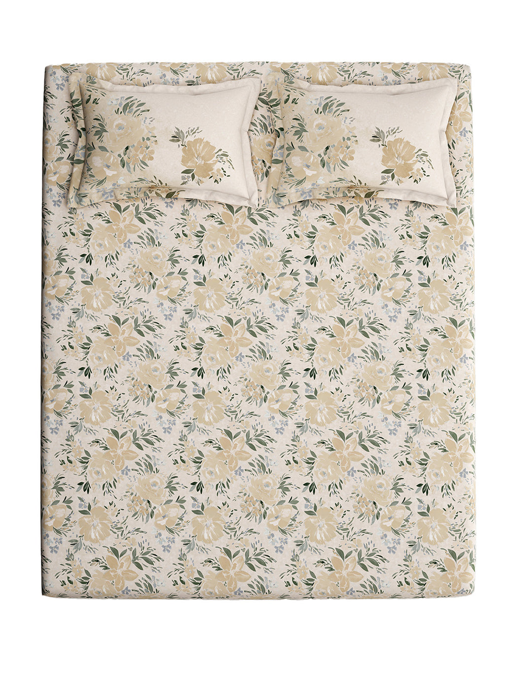 CARNATION-SAND KING BED SHEET SET