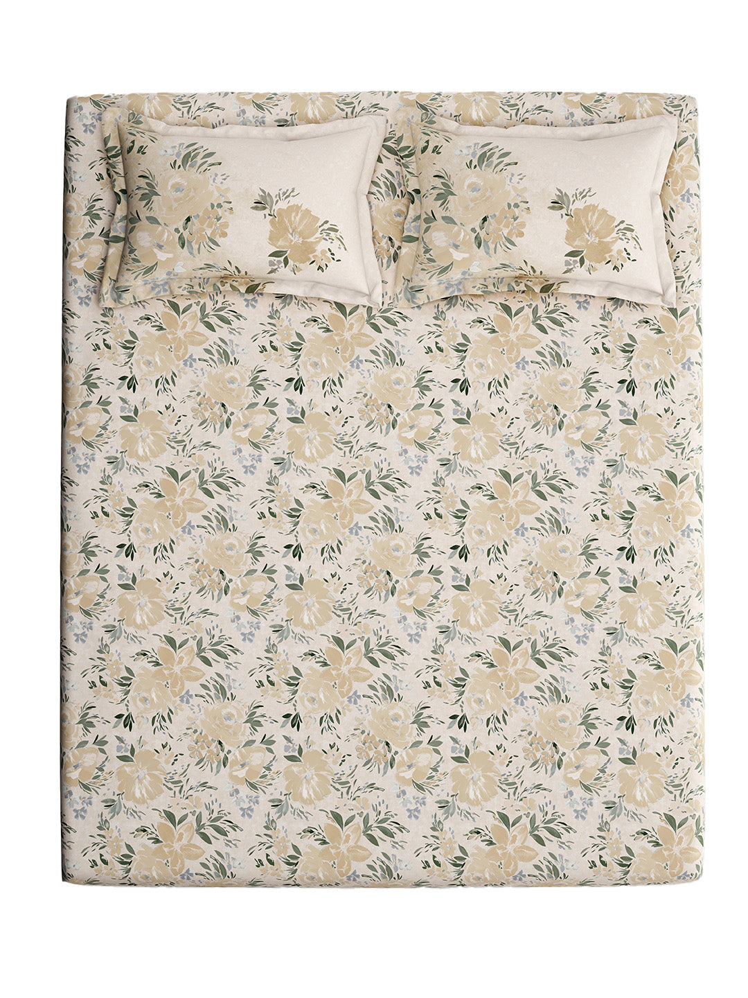 CARNATION-SAND KING BED SHEET SET