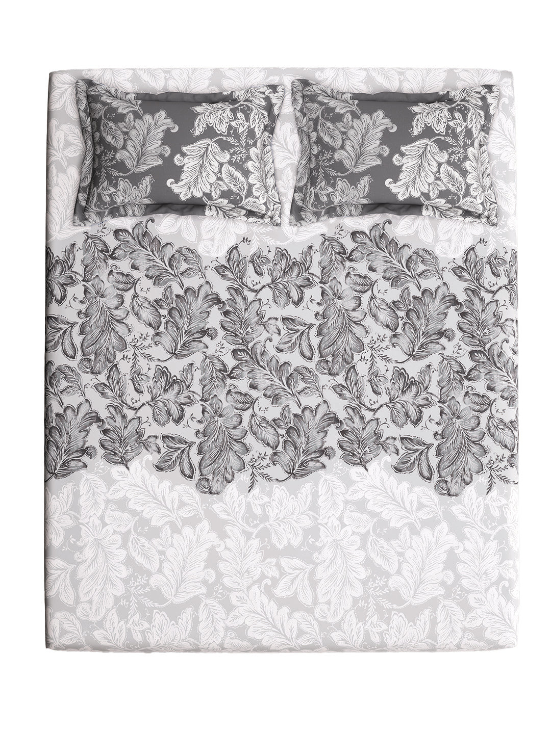 OAKLEAF-STORM GREY DOUBLE BED IN BAG