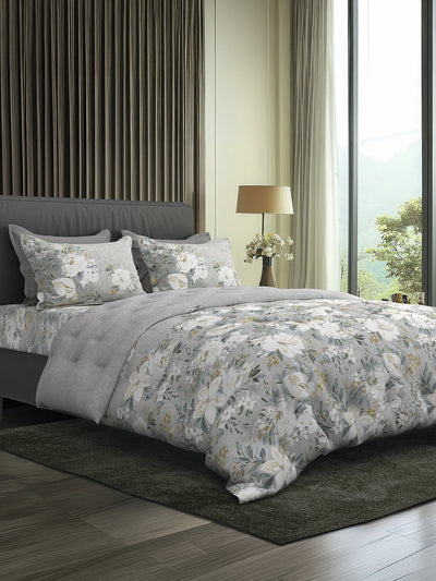 CARNATION-SEAFOAM SINGLE BED SHEET SET