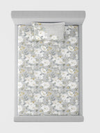 CARNATION-SEAFOAM SINGLE BED SHEET SET