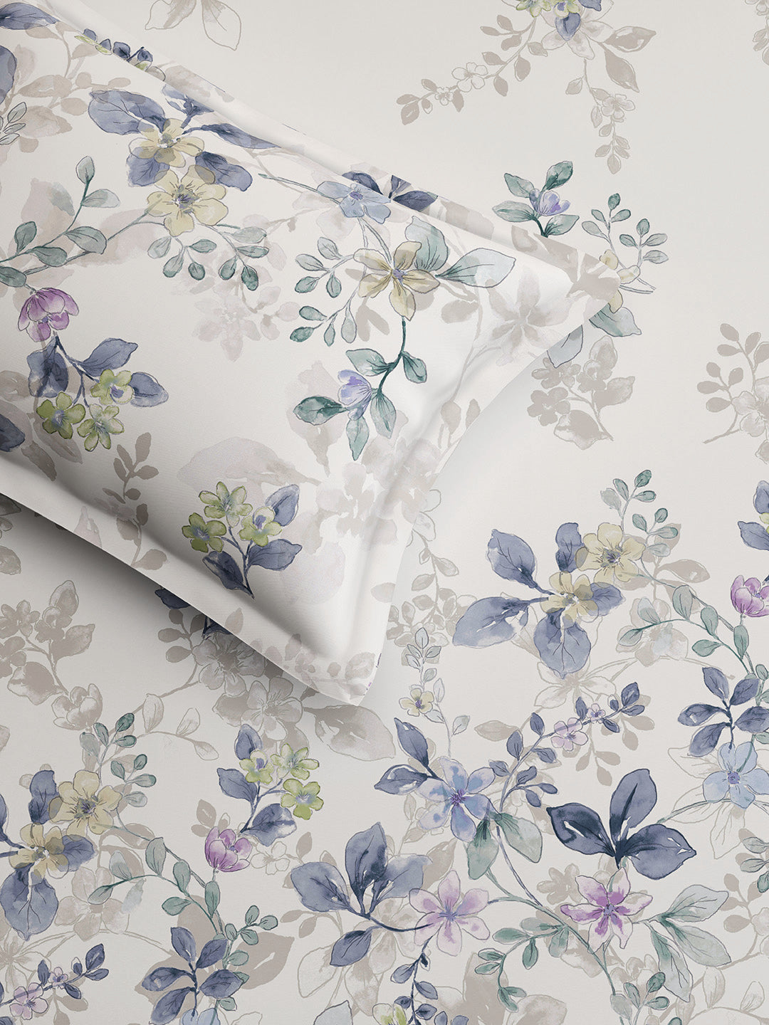 WINDFLOWER-STONEWASH SINGLE BED SHEET SET