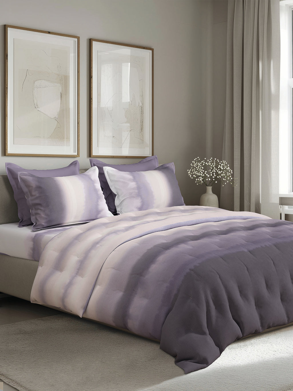 HAZE-HEATHER SINGLE BED SHEET SET
