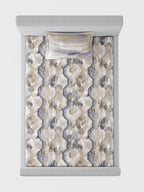 HONEYCOMB-BRONZE SINGLE BED SHEET SET