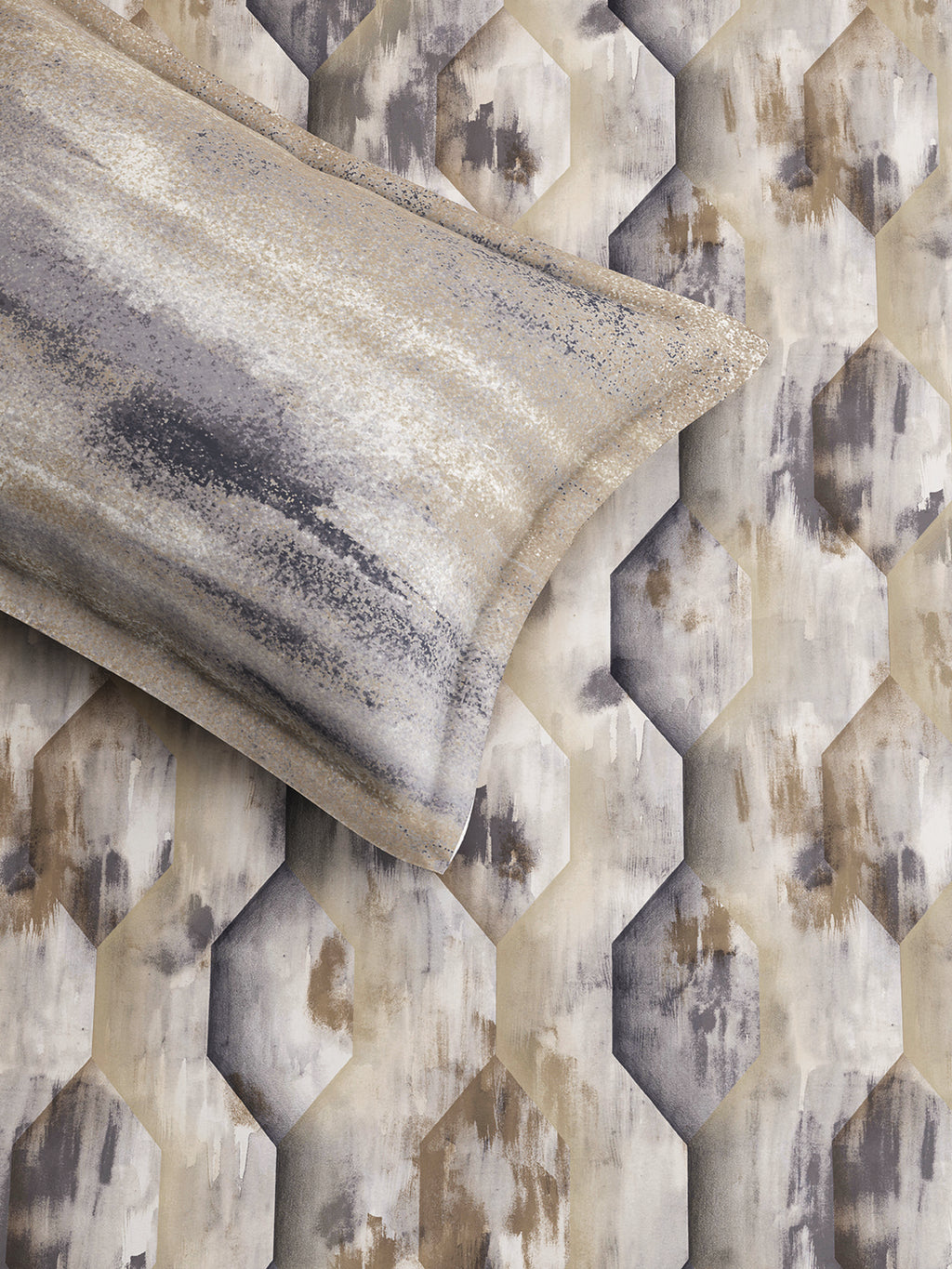 HONEYCOMB-BRONZE SINGLE BED SHEET SET