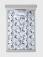 HONEYCOMB-AQUA SINGLE BED SHEET SET