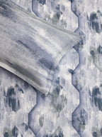 HONEYCOMB-AQUA SINGLE BED SHEET SET