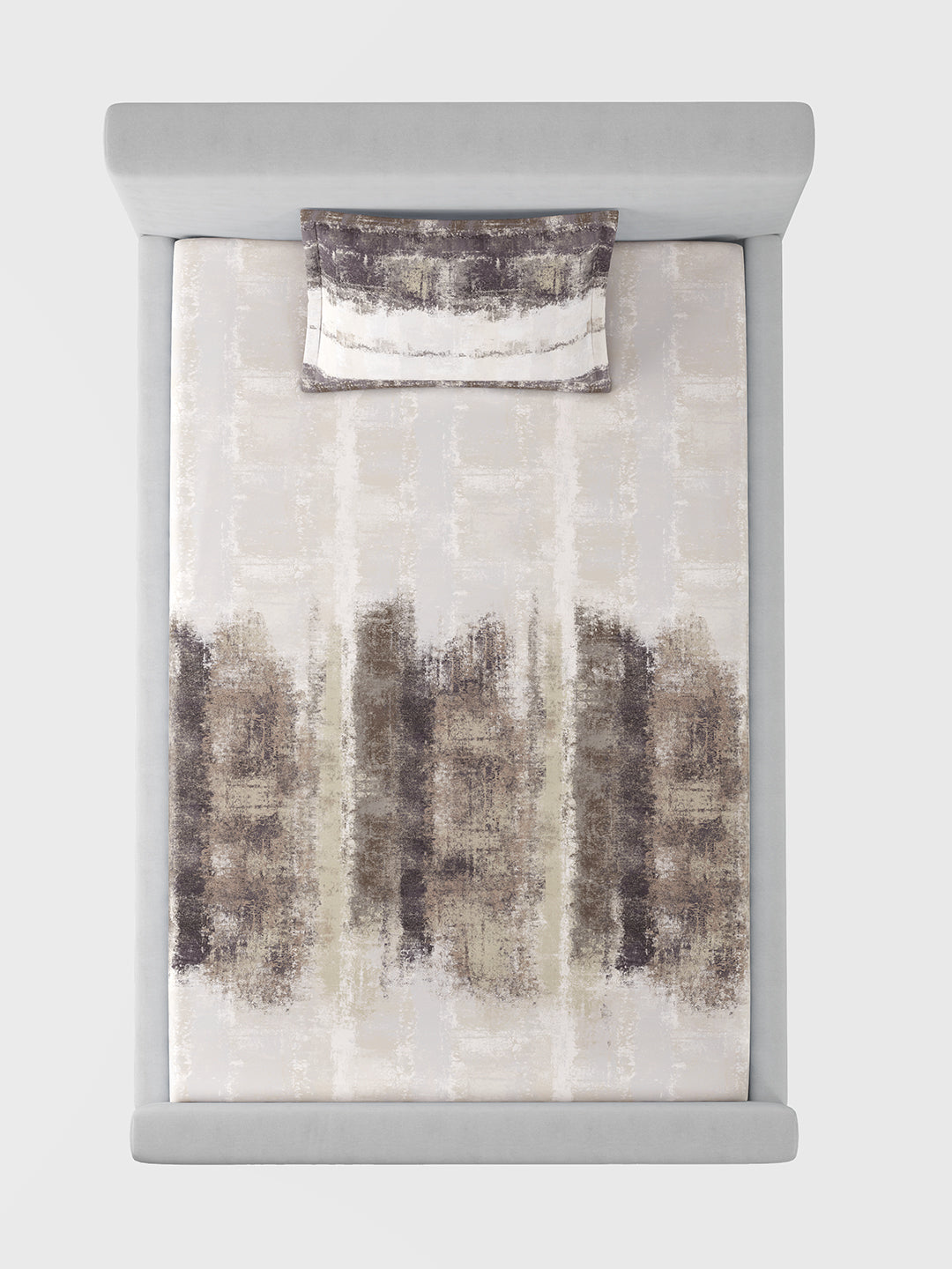 STUCCO-COCOA SINGLE BED SHEET SET