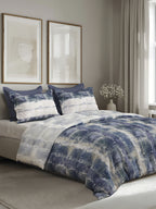 STUCCO-SEA BLUE SINGLE BED SHEET SET