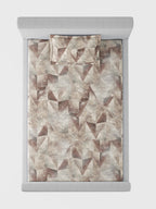 TRIGON-COFFEE SINGLE BED SHEET SET