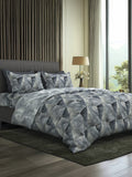 TRIGON-SLATE GREY SINGLE BED SHEET SET
