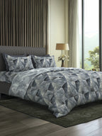 TRIGON-SLATE GREY SINGLE BED SHEET SET