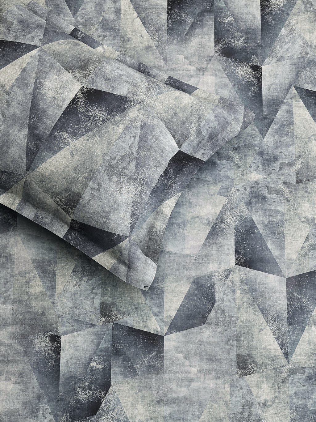 TRIGON-SLATE GREY SINGLE BED SHEET SET