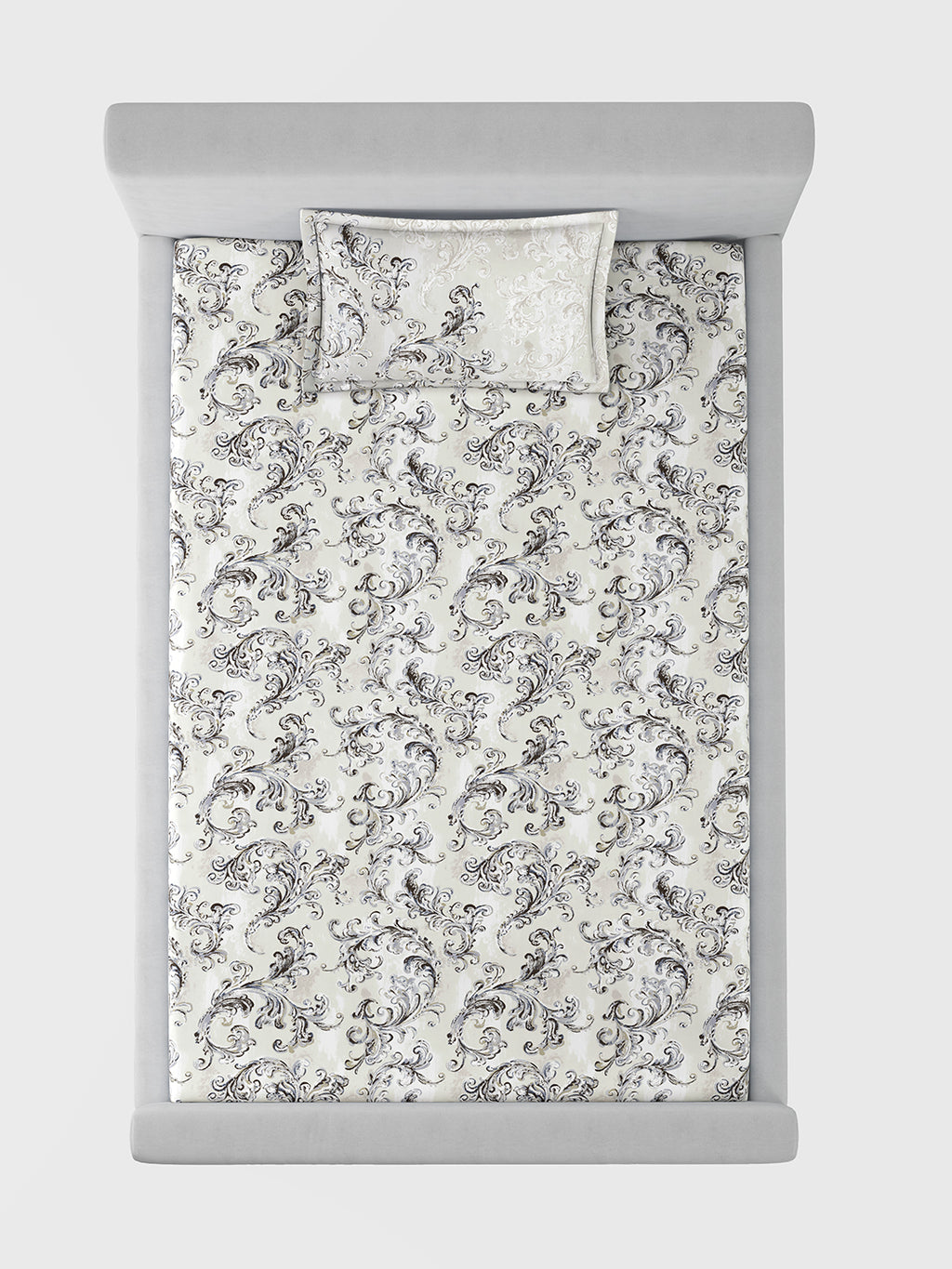 ACANTHUS-MINERAL SINGLE BED SHEET SET