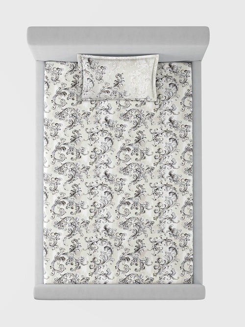 ACANTHUS-MINERAL SINGLE BED SHEET SET