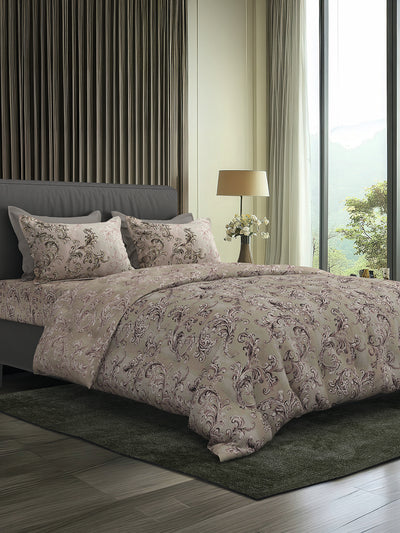 ACANTHUS-RUSSET SINGLE BED SHEET SET
